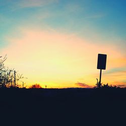 Scenic view of landscape at sunset