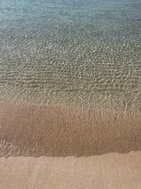High angle view of sea shore