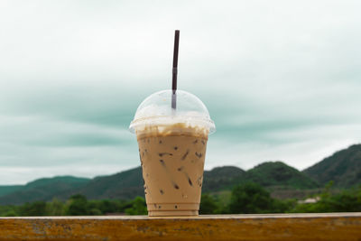 Close-up of coffee against white background