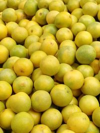 Full frame shot of oranges in market