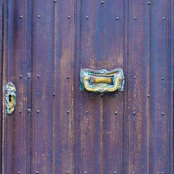 Full frame shot of metal door
