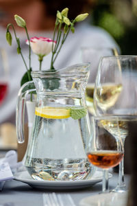 Close-up of drink on table