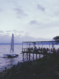 Scenic view of sea against sky