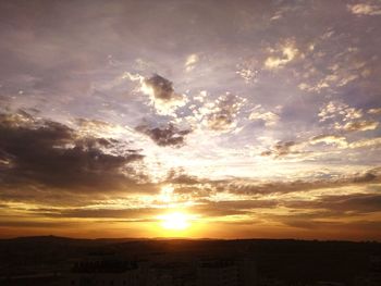 Scenic view of sunset sky