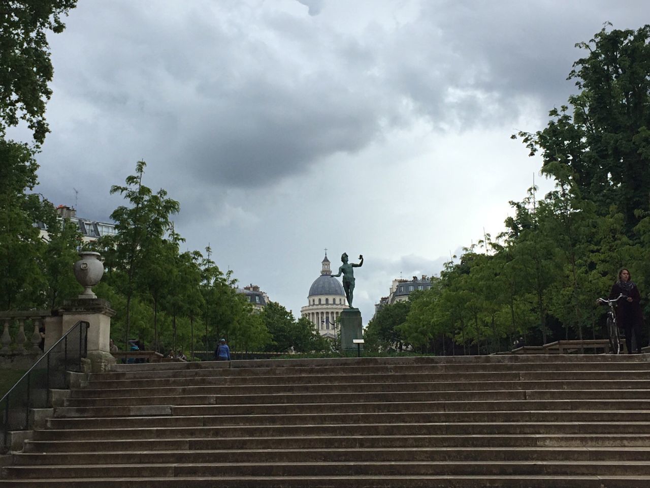 LOW ANGLE VIEW OF STEPS AND BUILDING AGAINST SKY