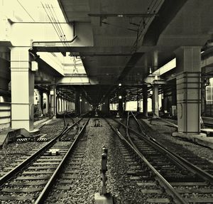 Railroad station platform