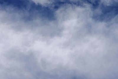 Low angle view of clouds in sky