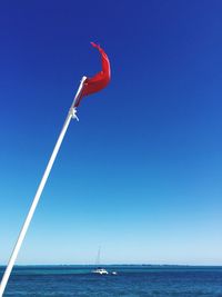 Sailboat sailing in sea