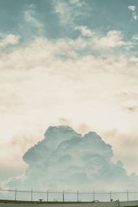 Low angle view of clouds against sky during sunset