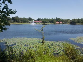 Scenic view of calm lake