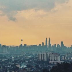 Cityscape at sunset