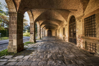 Corridor of historic building