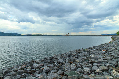 Scenic view of sea against sky