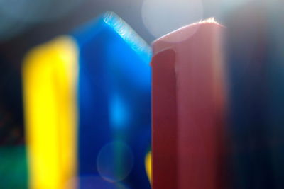 Close-up of multi colored lights