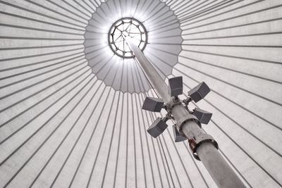 Low angle view of city market tent