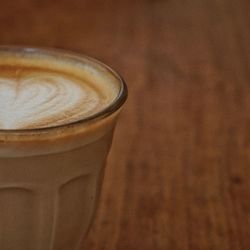 Close-up of coffee on table