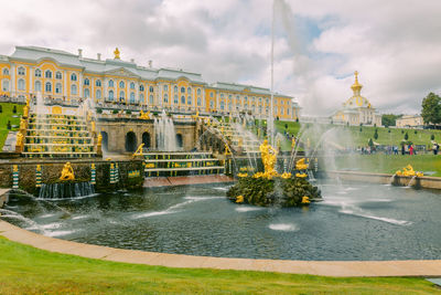 Buildings in park