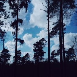 Low angle view of cloudy sky