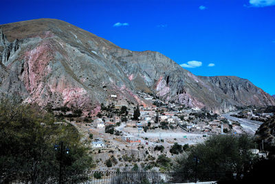 Scenic view of rocky mountains against sky