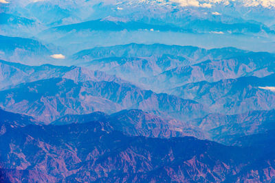 Scenic view of snowcapped mountains