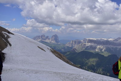 A magnificent view from the marmolada