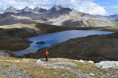 Beautiful mountain landscape in the italian alps