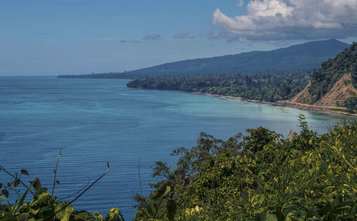 Scenic view of sea against sky