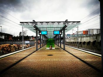 Railroad station platform