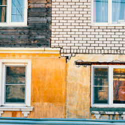 Close-up of house window