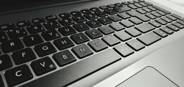 Close-up of computer keyboard