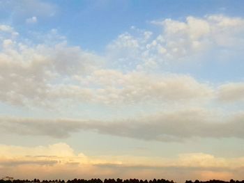 Low angle view of sky during sunset