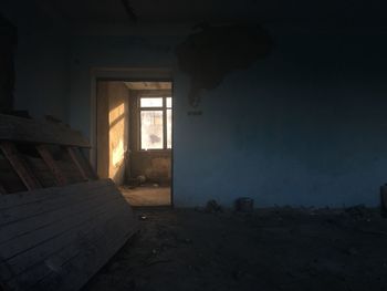 Interior of abandoned house