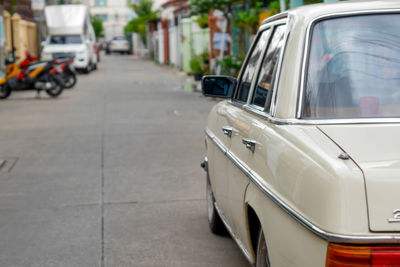 Cars on street