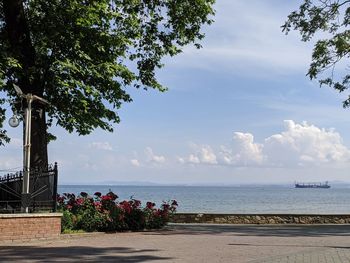 Scenic view of sea against sky