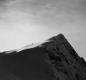 Low angle view of mountain against sky
