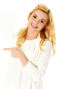 Portrait of a smiling young woman