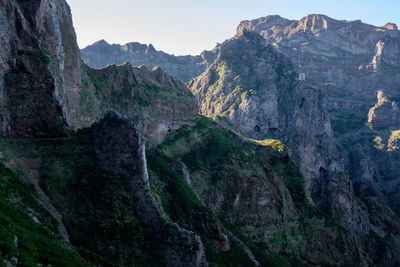 Scenic view of mountain range