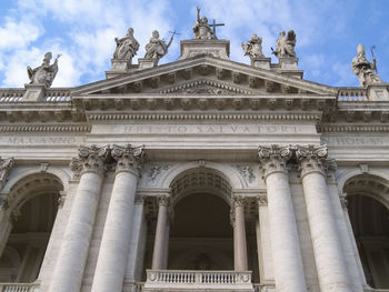 Low angle view of historical building