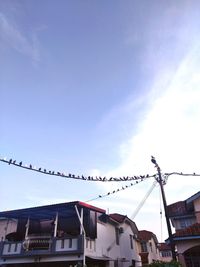 Low angle view of buildings against sky