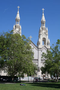 Low angle view of church