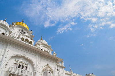 View of details of architecture inside golden temple - harmandir sahib in amritsar, punjab, india