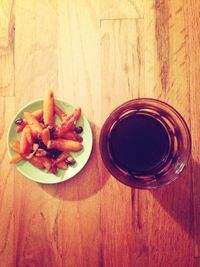 Close-up of food on table