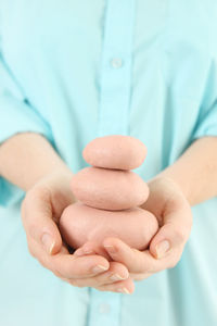 Midsection of woman holding food