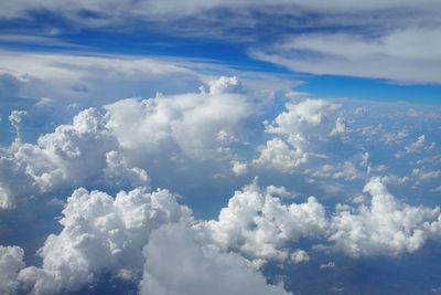 Low angle view of clouds in sky