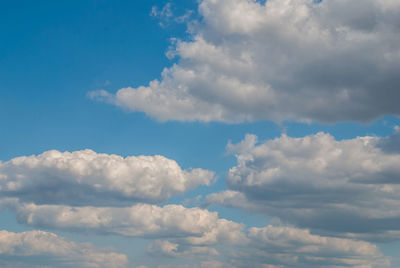 Low angle view of clouds in sky