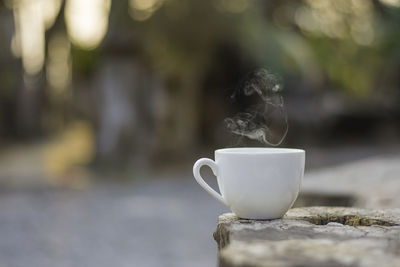 Close-up of coffee cup