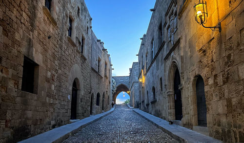 Street of the knights in old town, rhodos