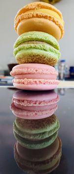 Close-up of dessert on table