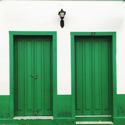 Green doors