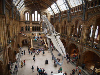 Tourists in museum